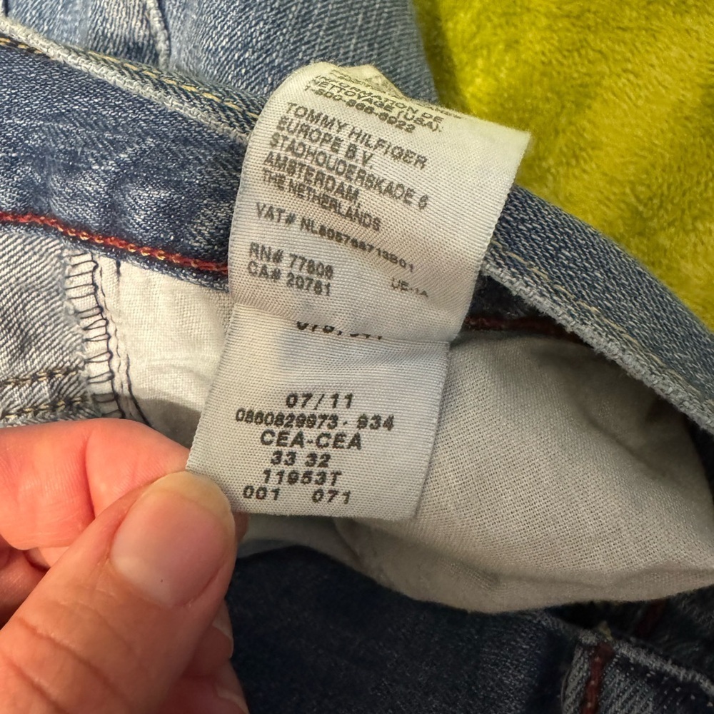 Men’s Y2K Tommy Hilfiger Classic Denim Jeans Sz 33 x 32 - Picture 5 of 10
